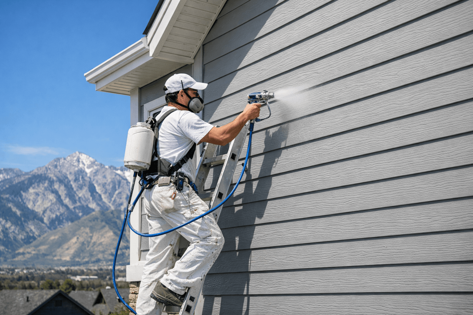 Utah House Siding Painting
