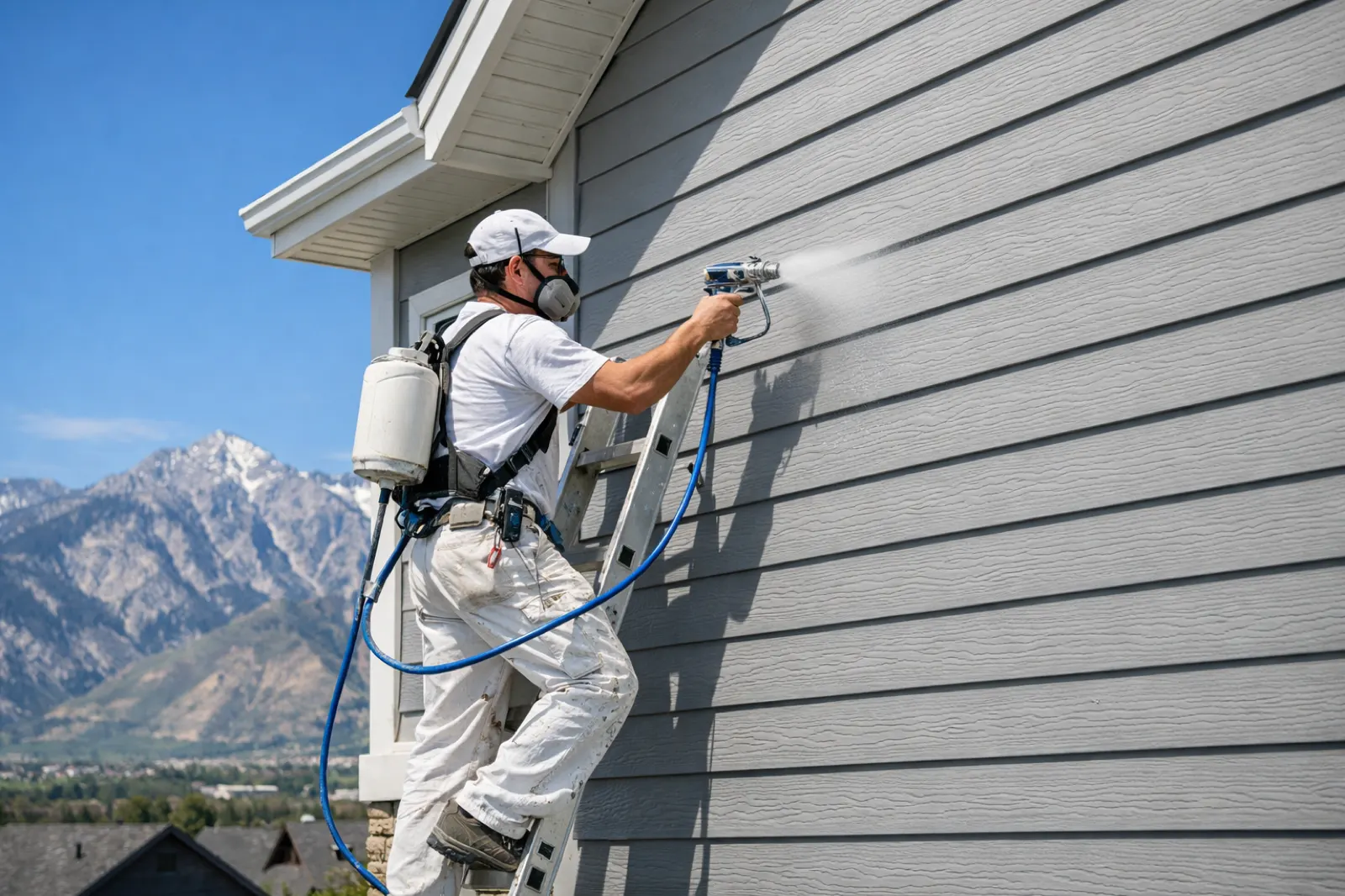 Utah House Siding Painting