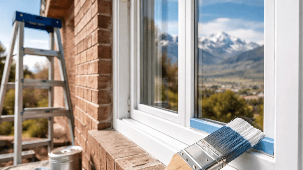 Utah Window Frame Painting