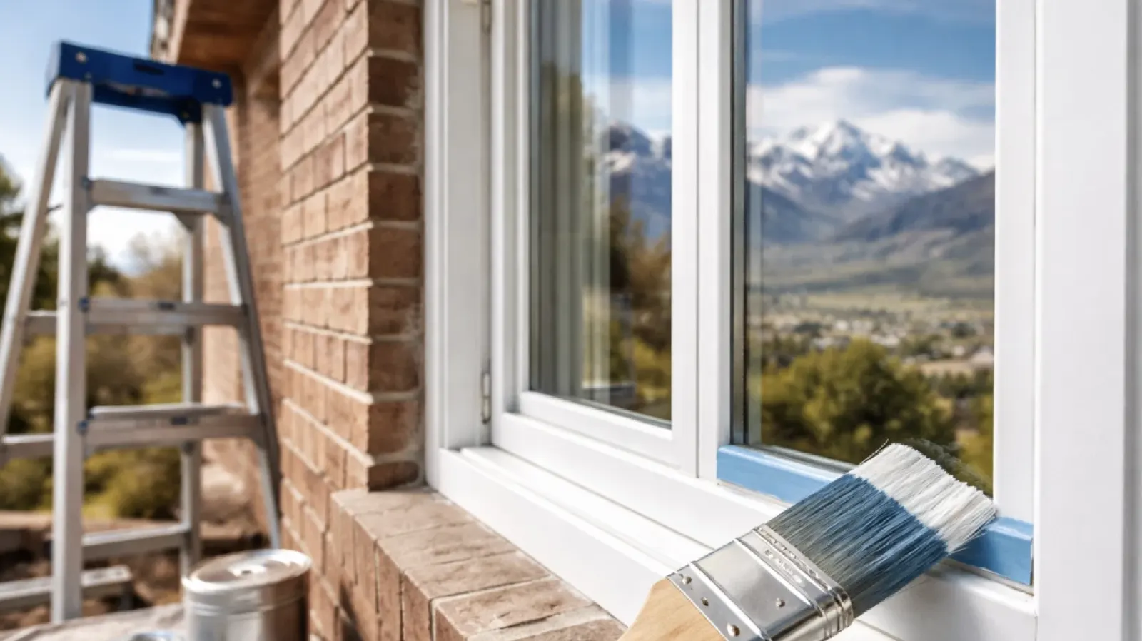 Utah Window Frame Painting