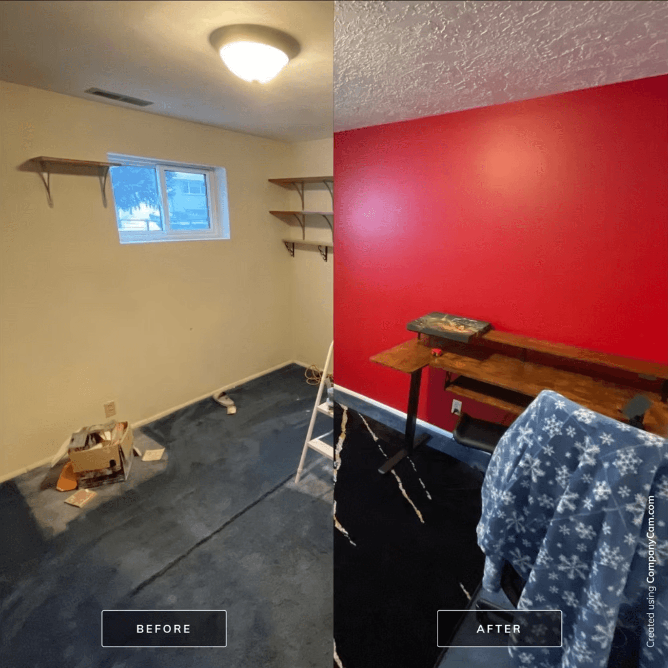 Interior Paint Before and After