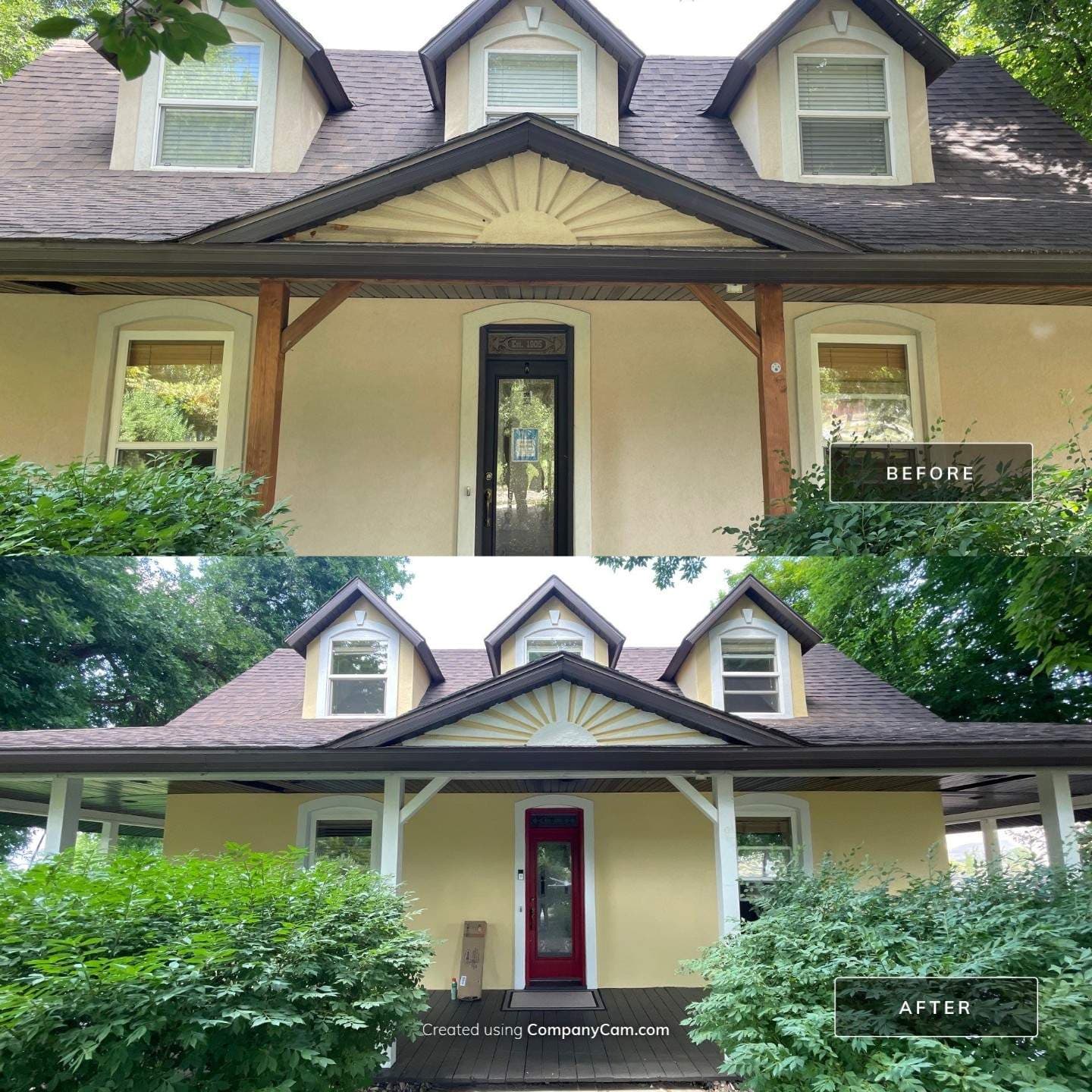 House Exterior Before & After